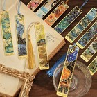 Metal Art Bookmark With Tassel Vintage Hollow Design   Gift For Book Lovers