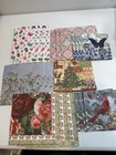 Lot 21 Pkg Christmas Floral Dinner Napkins Entertaining Decoupage Crafts