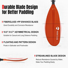 Kayak Paddle Premium Carbon Fiber Paddle With Reinforced Pp   Fiberglass Blade  