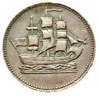 Prince Edward Island Canada Nd 1 2 Penny Merchant Token Ships Colonies Commerce