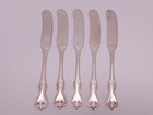 5 Towle Old Colonial Sterling Silver Butter Knife Spreaders Knives