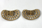 Shoe Clips Gold Tone Spoke 2 25 Inch - Vintage