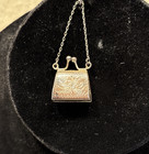 Doll Purse Silver Metal Victorian Miniature