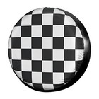 Spare Tire 15 for Diameter 27 -29  Black And White Racing And Checkered Pattern