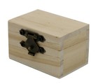 12-pack Mini Wooden Treasure Boxes With Locking Clasp - Unfinished Wood Treasure