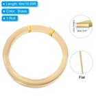 Flat Brass Wire  1 Roll 30gauge 0 25x8mm 6m 19 69ft Flat Craft Wire  Brass
