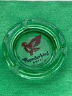 Thunderbird Hotel Ashtray Las Vegas  Vintage 1950 s Casino Green Glass