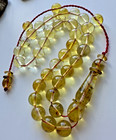 Natural Baltic Amber 15g  Islamic Prayer Rosary 9mm  33 Beads Tasbih Misbaha