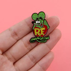 Funny Mouse Enamel Pin Cartoon Animal Brooch Badge Backpack Accessory Gift Pin