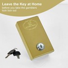 Metal Box For Gambler - Winners Bank Portable Safe Casino Money Pocket Sized Cas