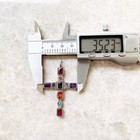925 Sterling Silver Cross Pendant With Multi Gemstone Accents