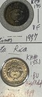 1937 - 1986 Costa Rica 25 Centimos 9 Coin Lot High Grades Vf To Bu Condition