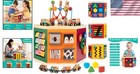 Educational 9-in-1 Wooden Activity Cube With Magnetic Train For Kids - Safe Fun 