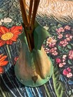 Vtg Native American Leather Indian Teepee By Rene  Queton-morgan Kiowa Seminde
