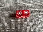Stardust Casino Dice Pair Las Vegas Matching  803 Red Craps Dice Free Shipping