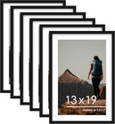 13x19 Picture Frame Set Of 6  Display Pictures 11 X 17 With Mat Or 13 X 19 Witho