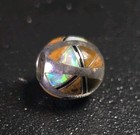 Vintage Navajo Sterling Silver Inlay Gemstone Slide Pendant