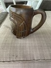 Vintage Wooden Tiki Mug Hand Carved Cup Beer Made In Philippines 