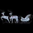 6 Piece Reindeer   Sleigh Christmas Decoration With 140 Leds For Christmas