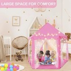 Kid s Play Tent  Ceither Princess Castle Girls Playhouse With Star Lights  55   