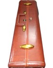 Vintage Samsonite Shwayder Bros  Brown Hard Shell Train Suitcase Luggage Case 