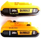  2   Dewalt 20v Dcb203 2 0 Ah Max Batteries 20 Volt For Drill  Saw