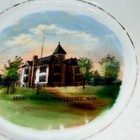 Whitehall High School Wi Wisconsin Antique Souvenir China Trinket Dish Plate