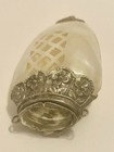 Carved Mother Of Pearl Shell   Silver Chatelaine Vinaigrette Scent Bottle