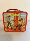 Vintage Aladdin 1973  emergency  Metal Lunch Box Only  no Thermos 