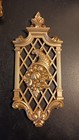 Vintage Syroco Four Seasons Wall Plaques Gold Floral Plastic Decor Mid-century 