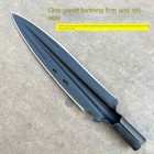 Winged Bear Hog Boar Hunting Head Steel Survival Spear Tips Tool Hunter Knife