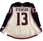 Cam Atkinson 2018-19 Game Worn Used Columbus Blue Jackets Hockey Jersey -meigray