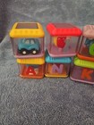Fisher Price Peek-a-boo Blocks Sensory Educational Baby Toys Lot Of 8