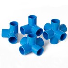 3 4 5 6-way Elbow Connector Pipe Fittings 1 2  3 4  1  1 2  1 5  White Blue Grey