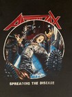 Vintage  Anthrax Spreading The Disease Shirt Sleeveless L  1986 Rare Distressed 