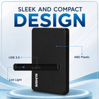 Suhsai 1tb Usb 3 0 Portable External Hard Drive 2 5  Hdd For Pc  Mac   Laptop