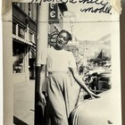 Vintage B w Snapshot Photograph Black African American Beautiful Woman Street
