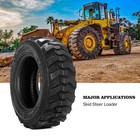 Set Of 2 10-16 5  10x16 5 Skid Steer Tires 12 Ply 10 16 5 For Bobcat