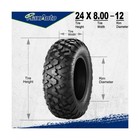 Maxauto 24x8-12 Atv Utv Tires  24x8x12 All Terrain Atv Tires For All Trail Ti   