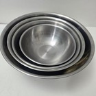 Vintage Metro Stainless Steel Nesting Mixing Bowls Made In Korea Set Of 4
