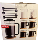 Vintage Bodum Bistro 12 Pc Set K1590 Design Carsten Jorgenson Black New Unused
