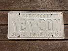 2002 Connecticut License Plate Koc 757