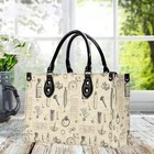 Vintage Medical Print Handbag     Antique Style Doctor Bag  Nursing Gift