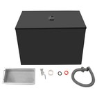 Commercial Grease Interceptor Grease Trap 20 Lbs 2 2 Gpm Carbon Steel W  Filter 