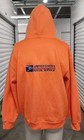 United States Postal Service Zip Up Hoodie Usps Orange L Embroidered Logo