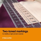 Fiskars 3  X 18  Acrylic Sewing   Quilting Ruler With Gridlines  Clear