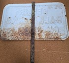 Vintage Heavy Embossed Metal Original Golf Course Sign    repair Ball Marks       