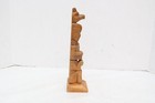 Atq Northwest Coast Native American Hand Carved Wood Totem Pole 9 75  Vintage