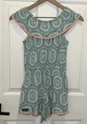 Matilda Jane Boutique Dream Chasers Beachside Medallion Romper Girls Size 10