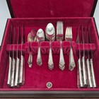 Vintage 1847 Roger   s Brothers   her Majesty    Silverware 42 Piece Set 